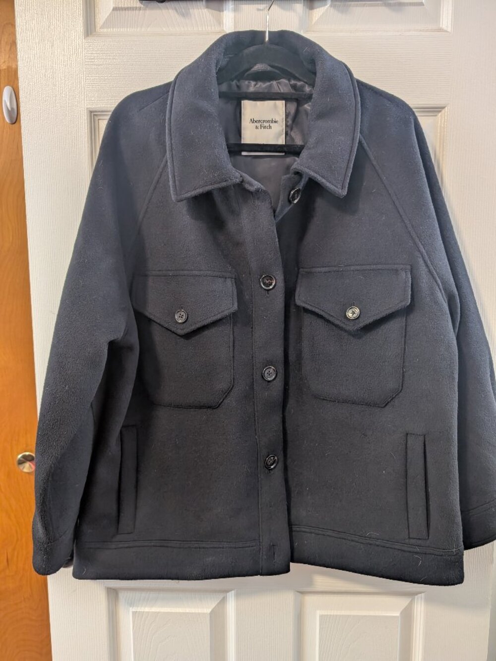 Abercrombie & Fitch Wool Blend Short Coat